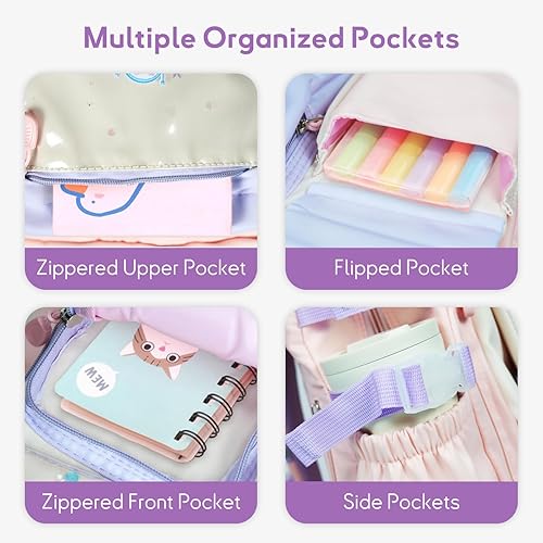 Miniatura 3 de Mochila infantil para niños, Azul, Grande, Linda caricatura