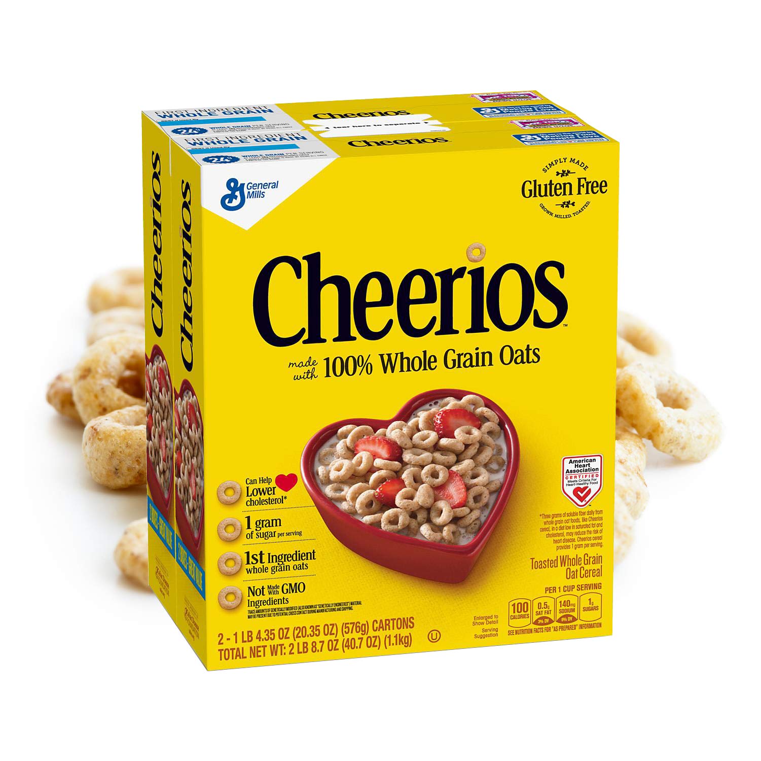 CHEERIOS® General Mills - ORIGINAL Gluten-Free Cereal (1,11 kg Karton)