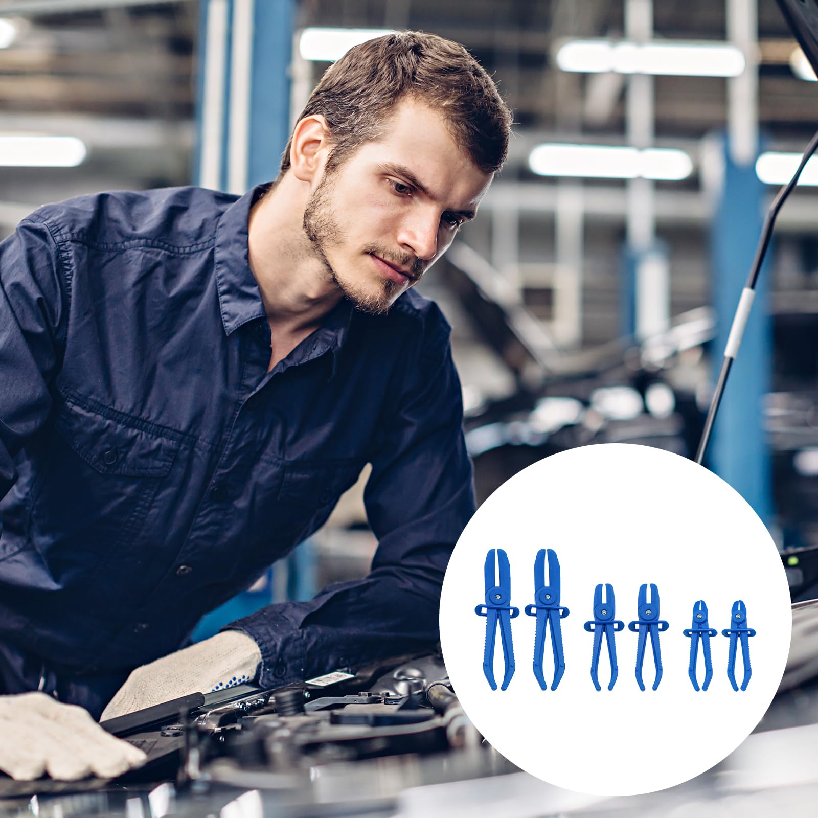 Pince De Serrage De Tuyau De Frein, Ensemble D'outils De Serrage De Tuyau Flexible Pour Tuyaux De Carburant, Conduites De Gaz, Tuyaux De Liquide De Refroidissement, Tuyaux De Radiateur 3 Pièces(Rouge