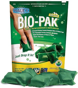 Walex BIO-11530 Bio-Pak Natural Holding Tank Deodorizer and Waste Digester, Pack of 10