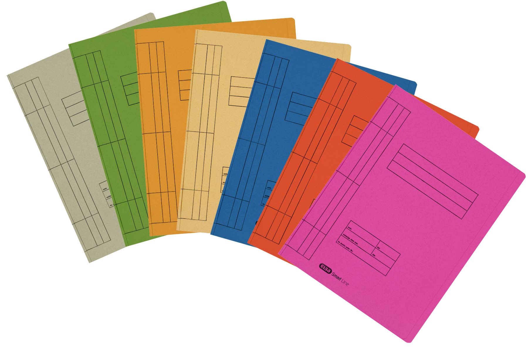 Elba 20451GN - Archivador (capacidad para aprox. 200 hojas DIN A4, cartón Manila, 250 g/m², 100 unidades), color verde