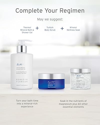 Miniatura 5 de Kerstin Florian Exfoliante corporal turco para aromaterapia, sales marinas exfoliantes con eucalipto, 11.6 onzas