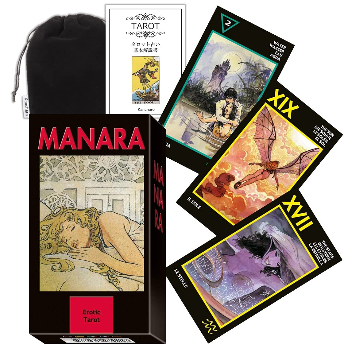 Amazon.co.jp: Kancharo Tarot Cards, 78 Cards, Tarot Divination