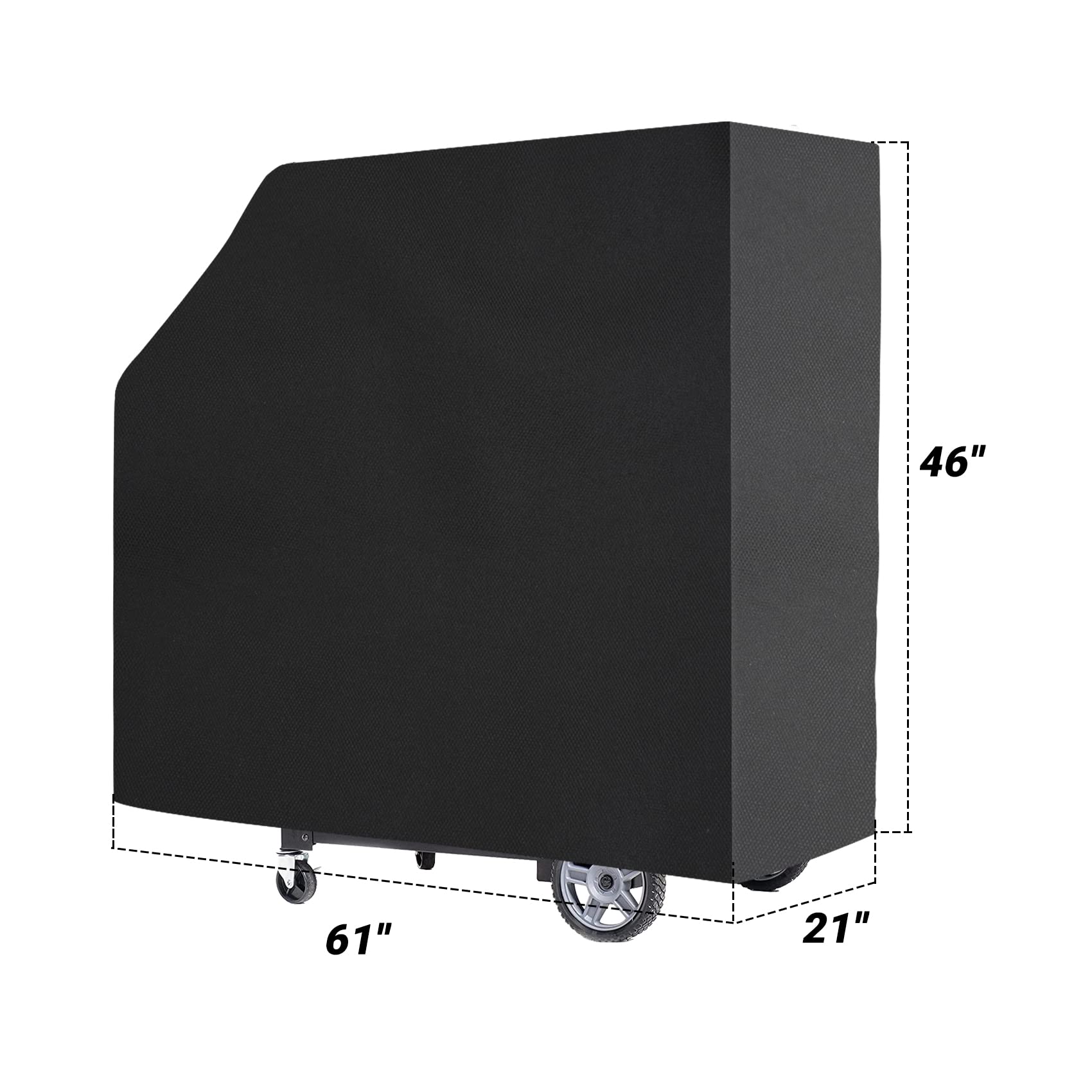 QuliMetal Smoker Abdeckung Für Masterbuilt Gravity Series 1050 – Wasser- & UV-beständig, Schwarz
