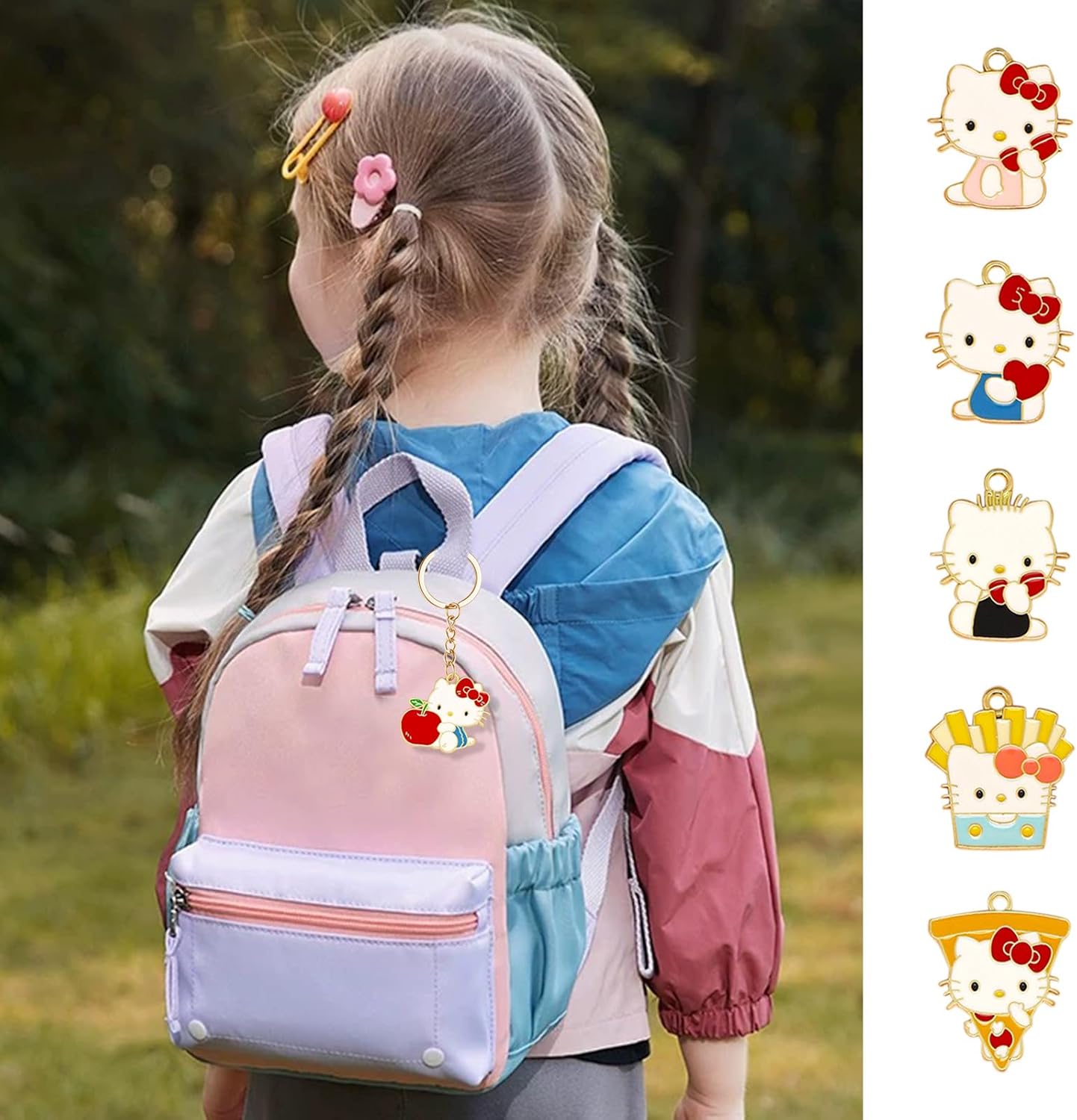 36 Pieces Cat Charms, Cute Cat Enamel Charm for Jewelry Making, 6 Styles Earring Necklace Bracelet Pendants DIY Crafts - Image 7