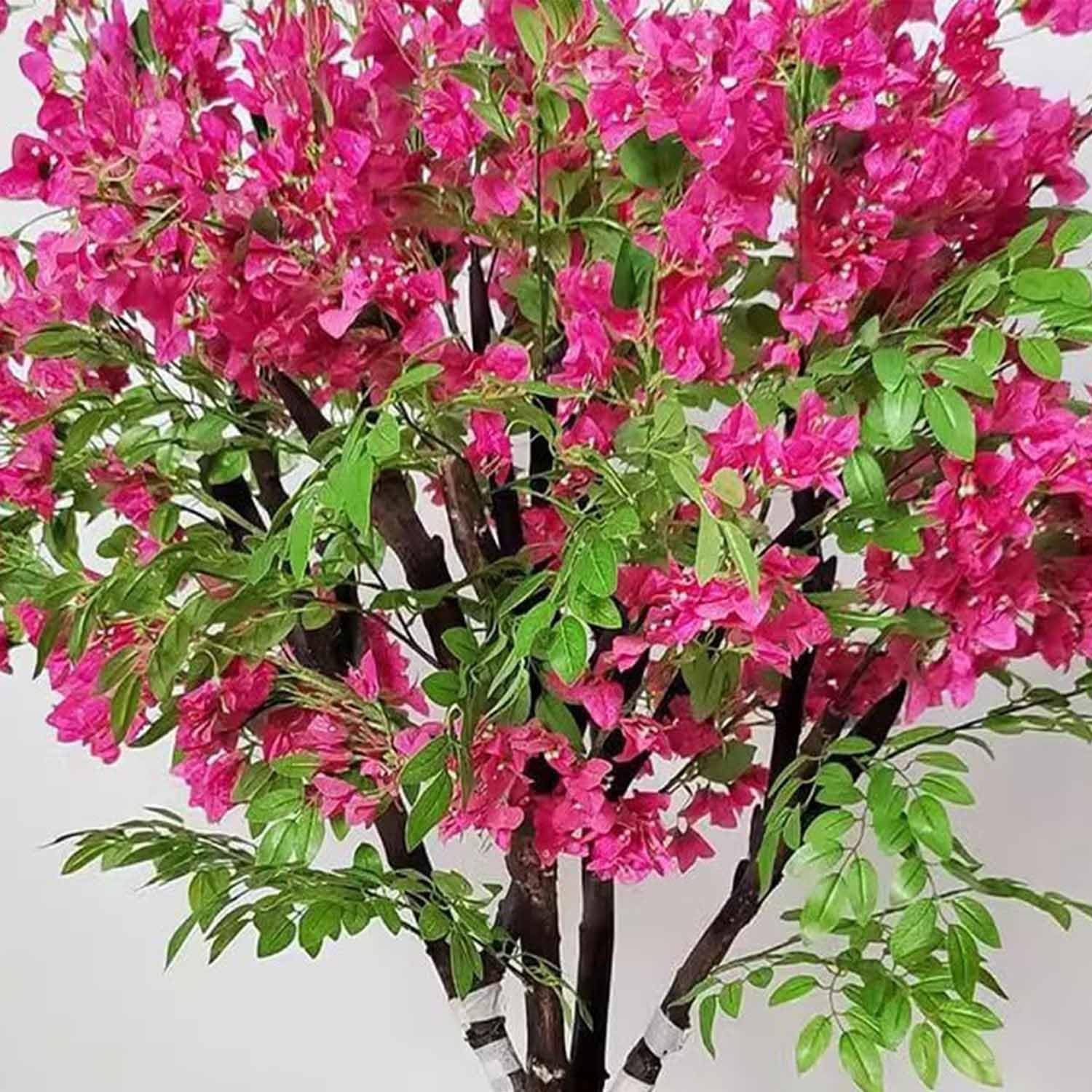 Árbol de buganvilla Artificial Grande, ciruelos Artificiales, para decoración Interior y Exterior, magnífico Paisaje de simulación(1x0.5m)