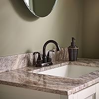 Vista 7 de Moen Idora Mediterranean Bronze Two-Handle Centerset Bathroom Sink Faucet with Drain Assembly, 84115BRB