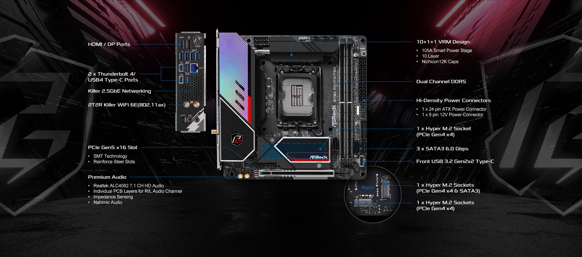 Amazon | ASRock マザーボード Z790 PG-ITX/TB4 Intel 第12世代