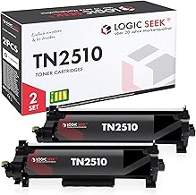 Logic-Seek TN2510 Toner Cartridges Compatible with Brother TN-2510 Suitable for HL-L2400DWE MFC-L2835DW DCP-L2660DW HL-L2445DW MFC-L2827DW (Set of 2 Black)