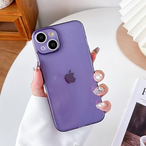 Miniatura 1 de ZTOFERA Funda para iPhone 13 6.1 pulgadas, Transparente Suave Silicona Bumper Protector Retro Color Transparente A Prueba de Golpes Caja Del