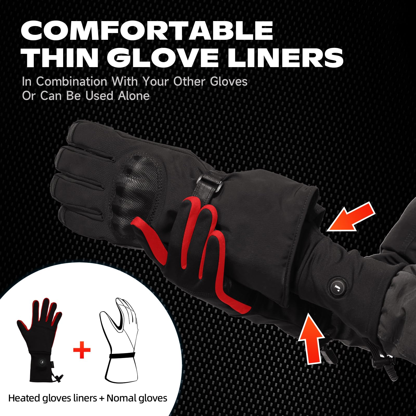 LONHEO Elektrisch Beheizbare Handschuhe Mit Akku