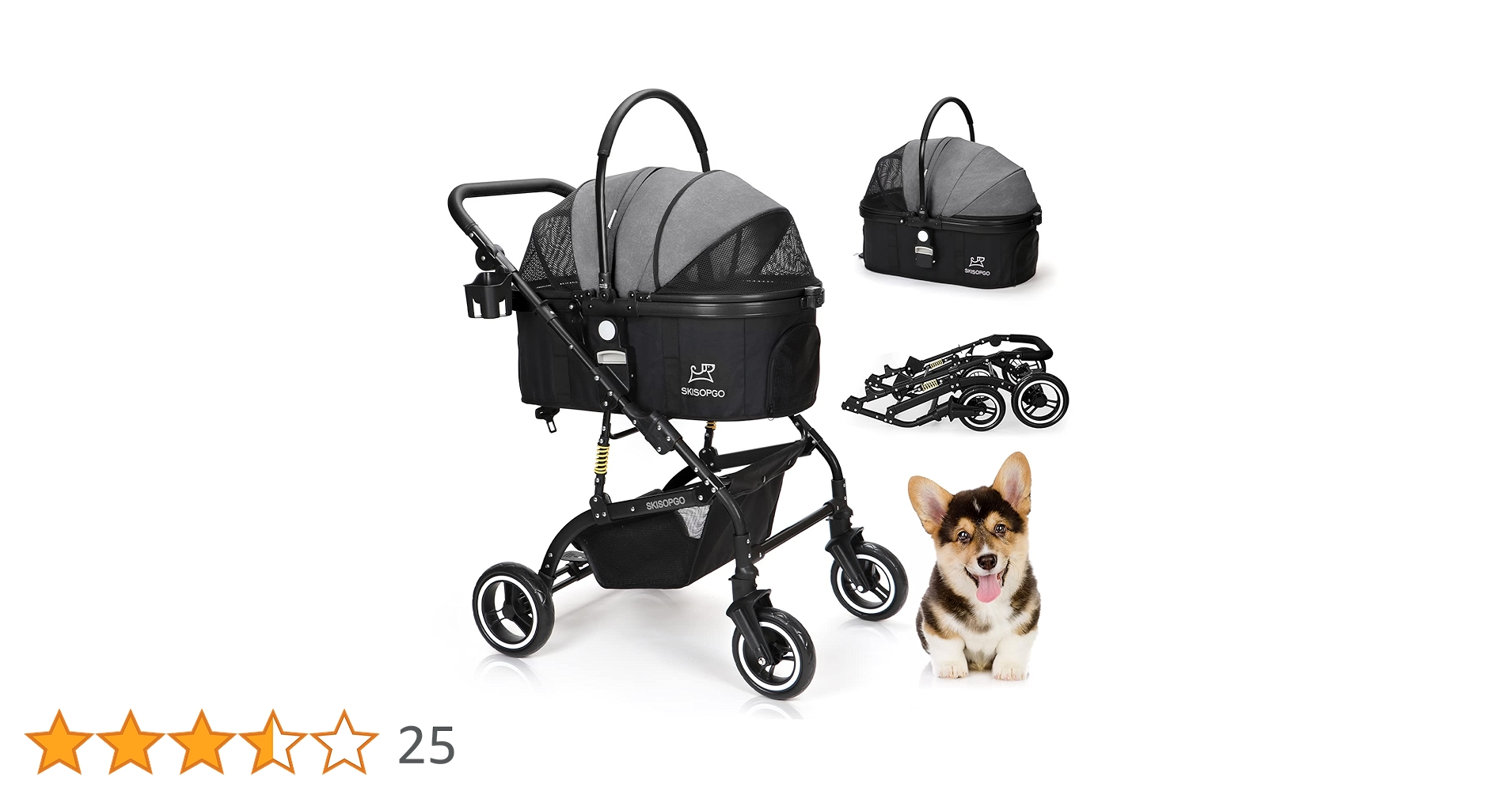 Amazon | SKISOPGO 分離型ペットカート 犬用 猫 兼用 ペット