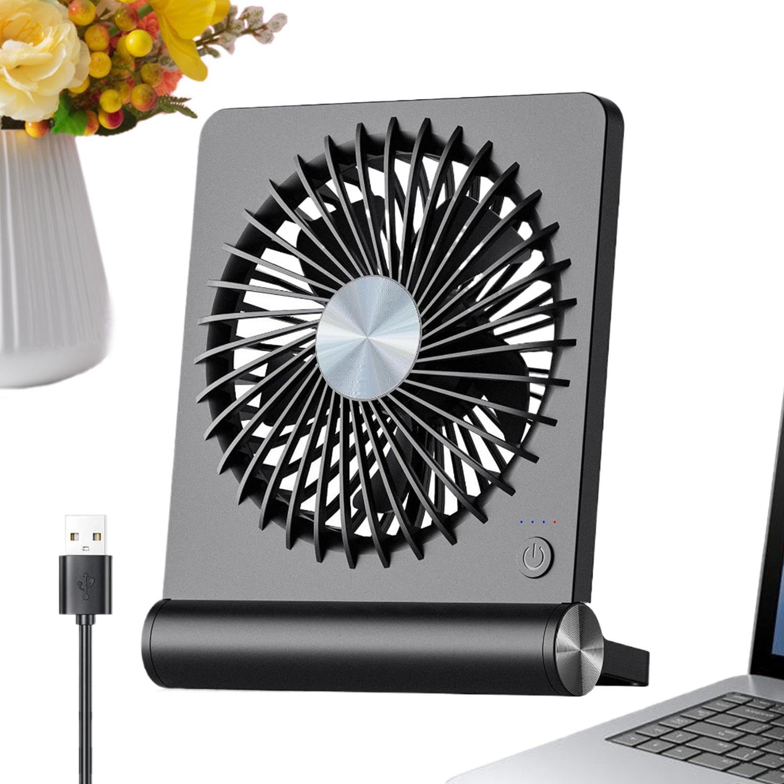Ventilateur de bureau inclinable contre la chaleur pour travailler au calme