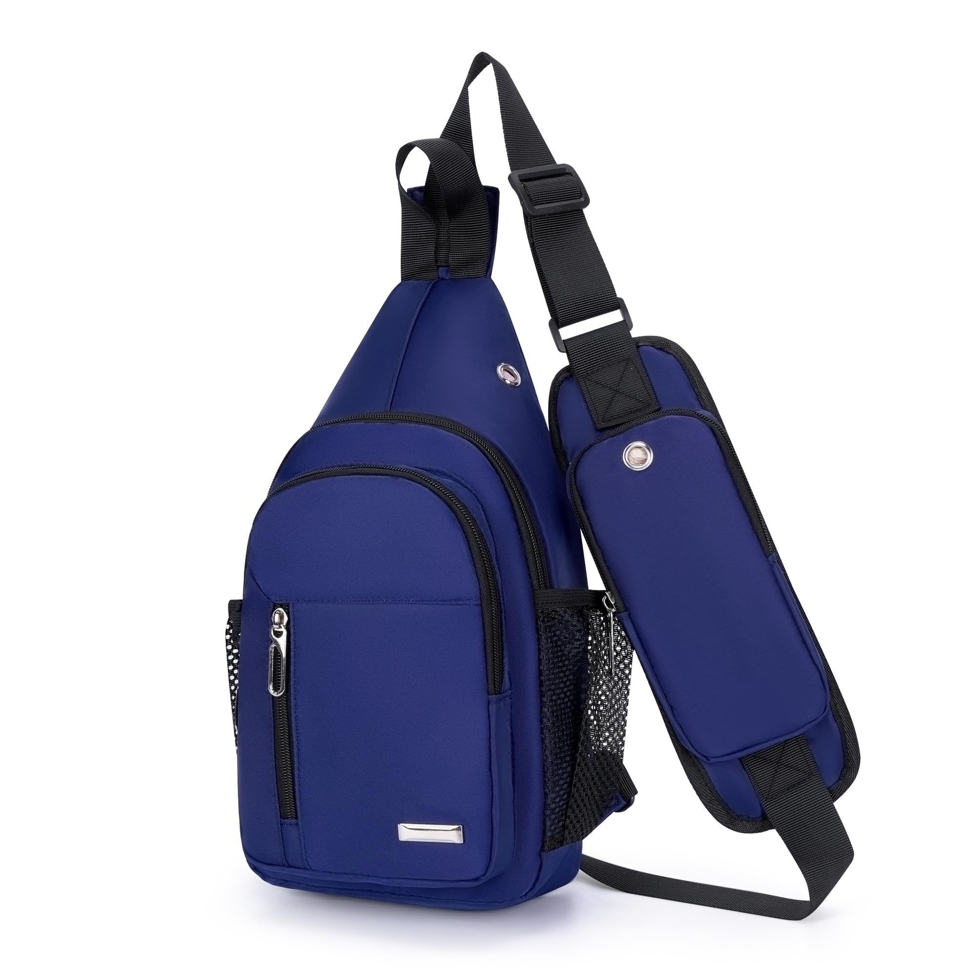 O-TBOST Waterproof Sling Bag Crossbody Backpack Unisex Chest Bags for Women Men Hiking Daypack Casual Lightweight Fanny Pack (blue)