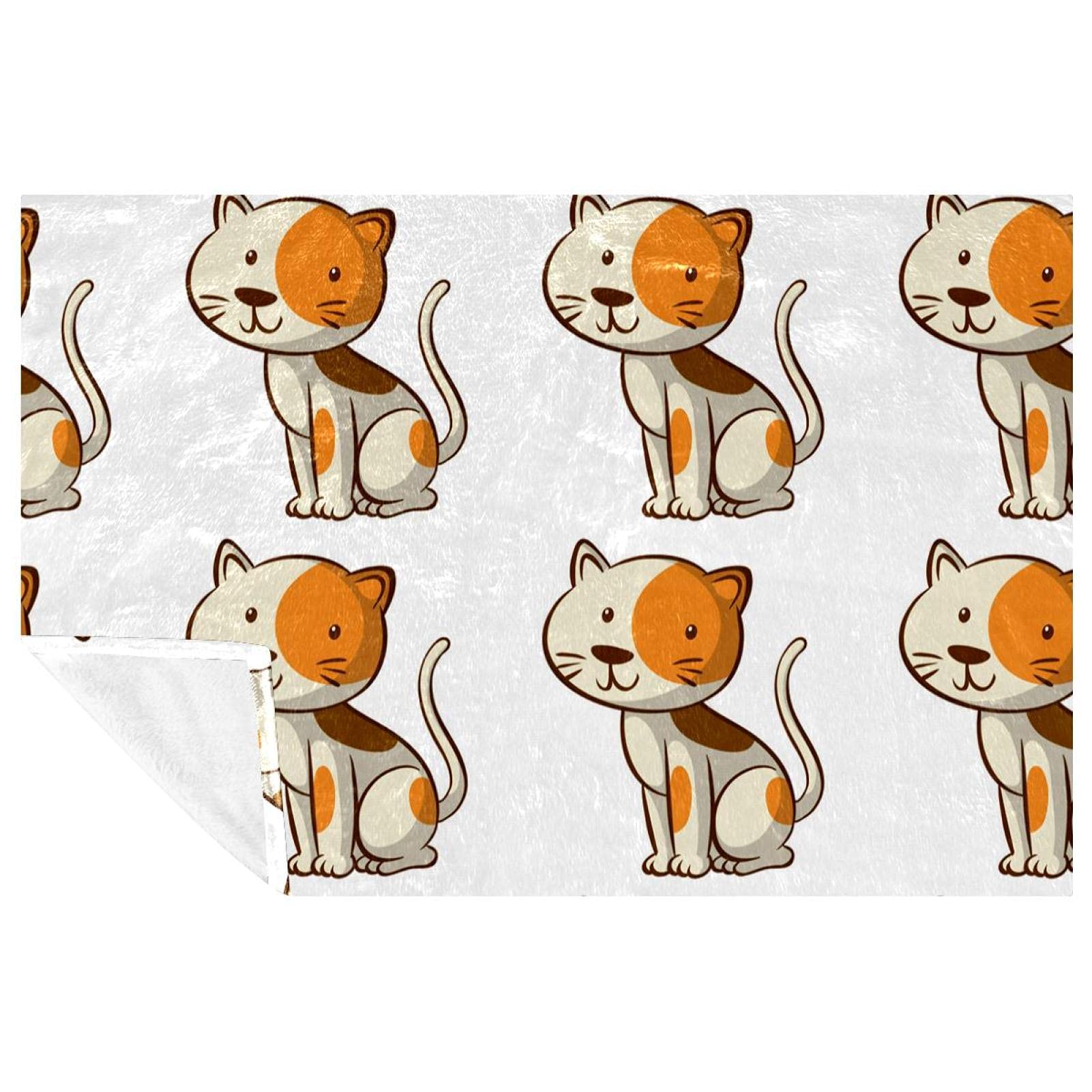 Couverture chat chaude et douce, plaid isolant sans coutures thermique