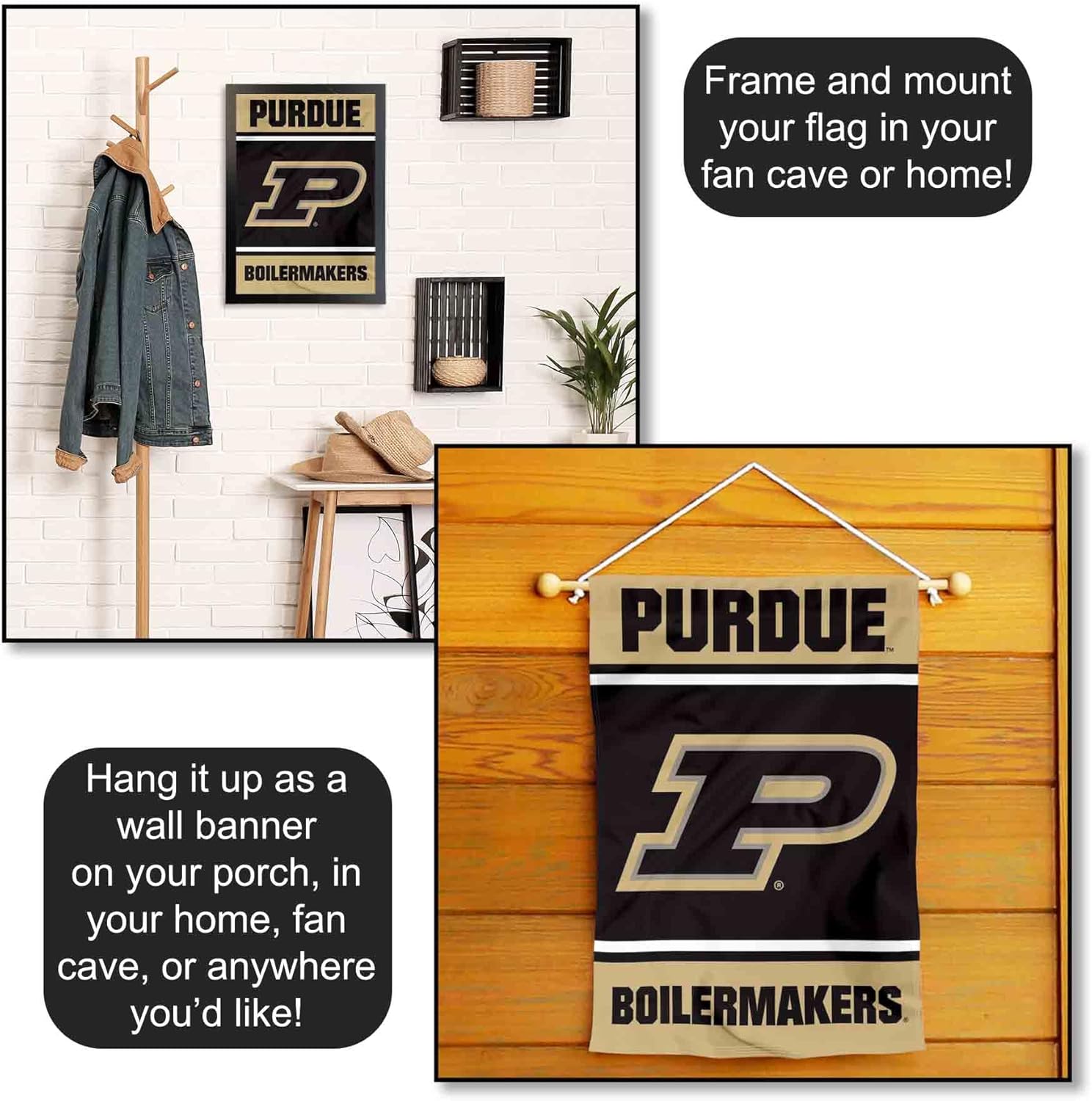 College Flags & Banners Co. Purdue Boilermakers Garden Flag - Image 5