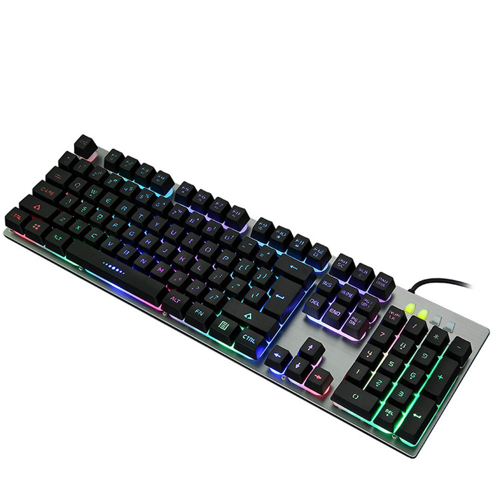 Amazon.co.jp: メカニカルゲーミングキーボード、LEDレインボー