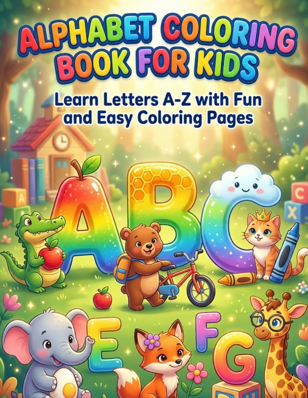 Alphabet Coloring Book for Kids Ages 3-6: Fun and Easy A-Z Coloring Pages: alphabet book for kids, ABC coloring pages, preschool alphabet activities, ... to write letters, educational coloring book