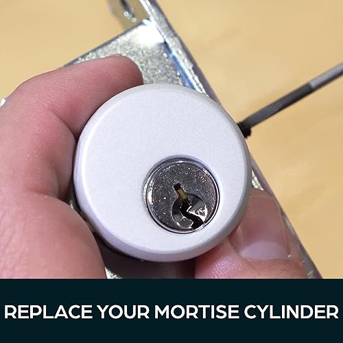 Miniatura 3 de Cilindros de embutir para cerradura de puerta comercial Adams Rite  Reemplazo de cerradura cilíndrica 4036 de alto grado con anillos y llaves