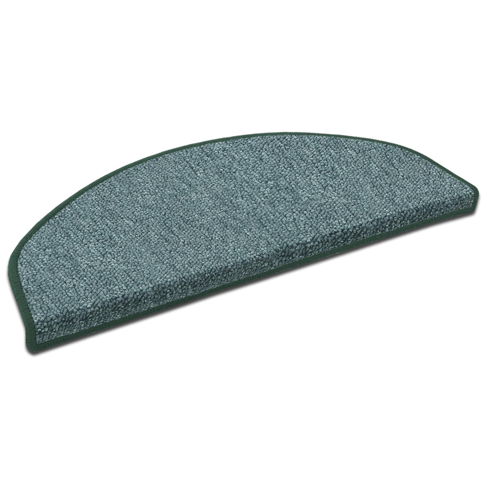 Casa Pura Tappetini Per Scale Antiscivolo Rettangolari 15 Pezzi, 23,5x65 Cm, Verde Acqua, Polipropilene