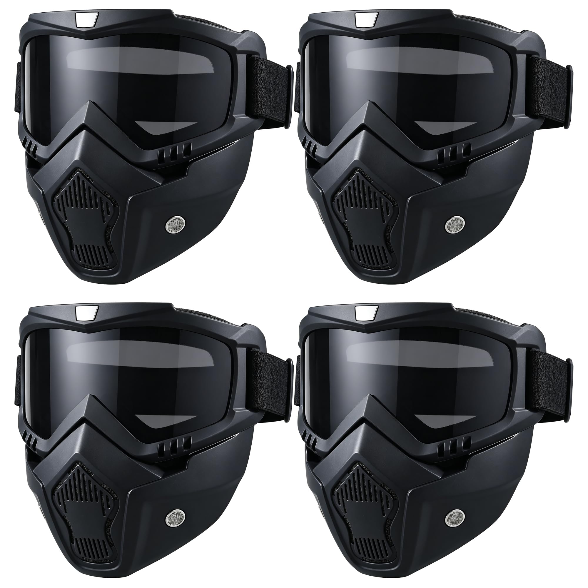 Paintball Mask Anti Fog,Tactical Full Face Mask Ski Mask Goggles Detachable Adjustable,Motorcycle Riding Face Protection