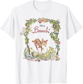 Disney Bambi Floral Portrait T-Shirt