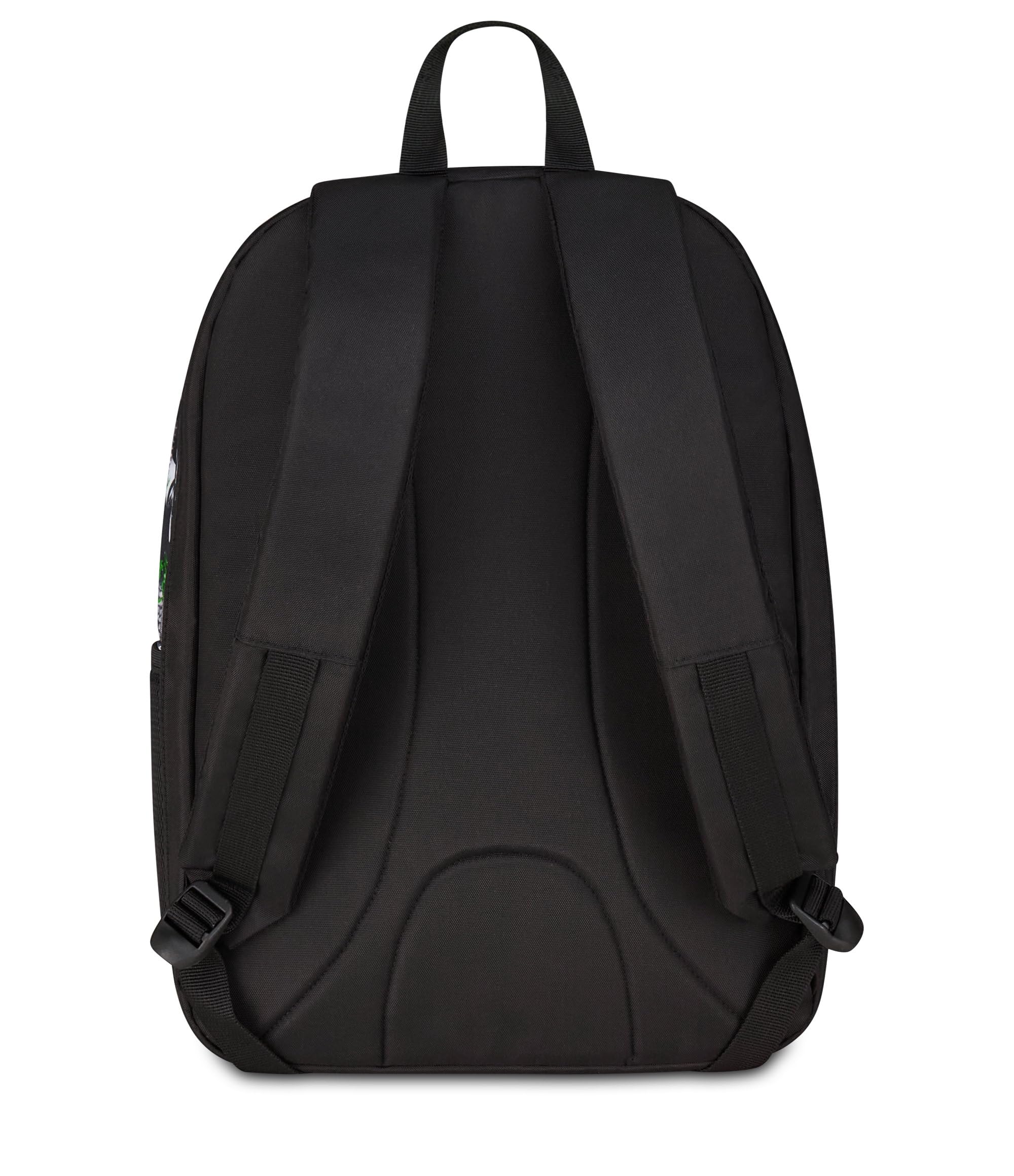 Seven Zaino Scuola Reversibile, Grigio e Verde, Zaino Doppio Scomparto Con Auricolari Wireless, Tasca Porta PC e Tasca Porta Borraccia, Scuola Media e Superiore, Ragazzo
