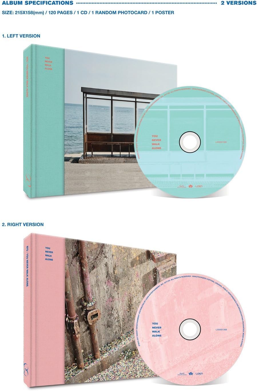 Buy Bts Wings You Never Walk Alone Kpop Bangtan Boys Right Ver Album Cd Photobook Photocard Gift 4 Photos Online In Vietnam B0722lq6b8