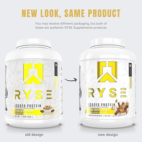 Miniatura 7 de RYSE - Proteína en polvo cargada, 0.88 onzas de proteína de suero de leche aislada y concentrada, con fibra prebiótica y MCT, baja en carbohidratos