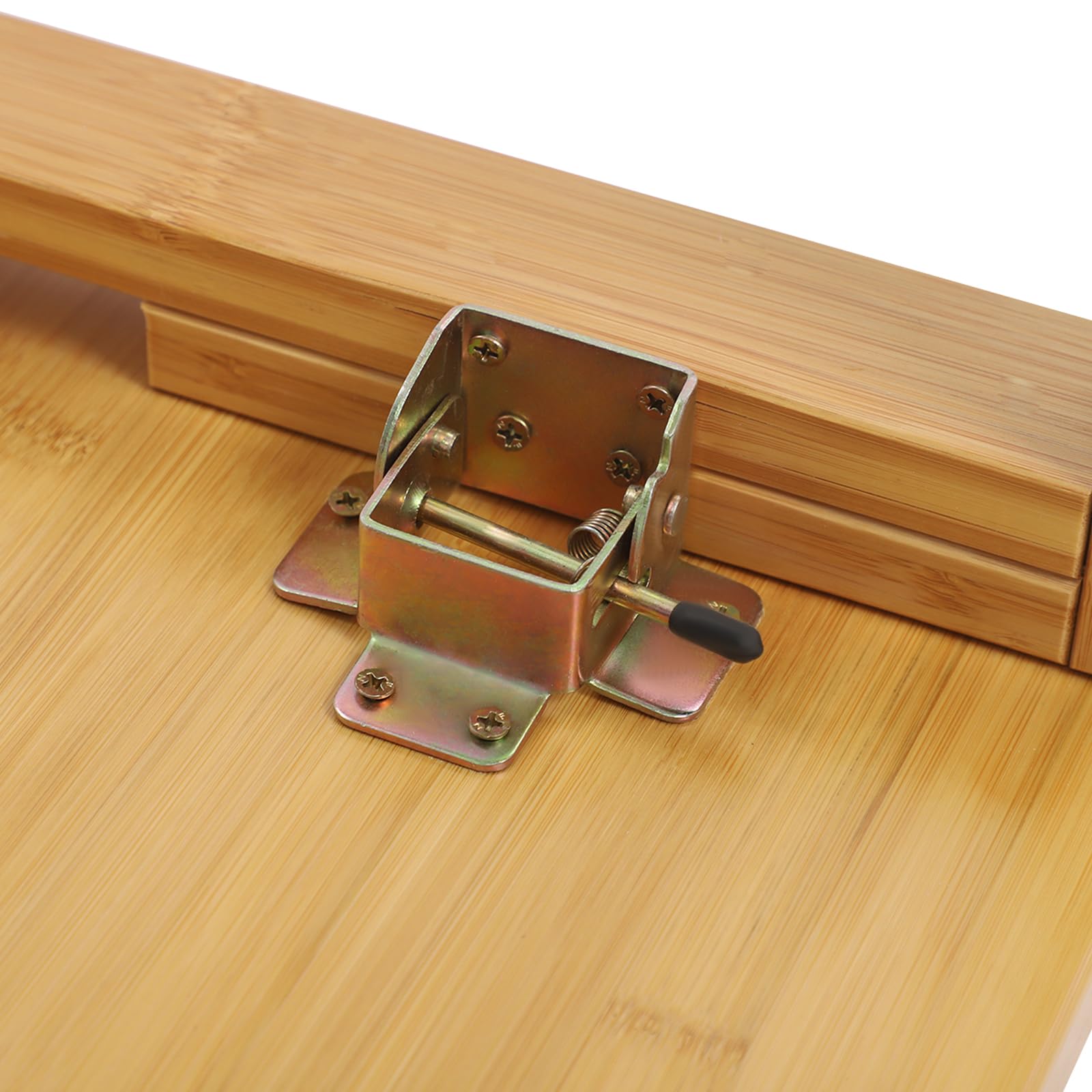 Tavolino da salotto, pieghevole, in bambù, salvaspazio, portata 75 kg, per soggiorno, ufficio, letto, 80 x 50 x 31 cm, piccolo tavolino da campeggio