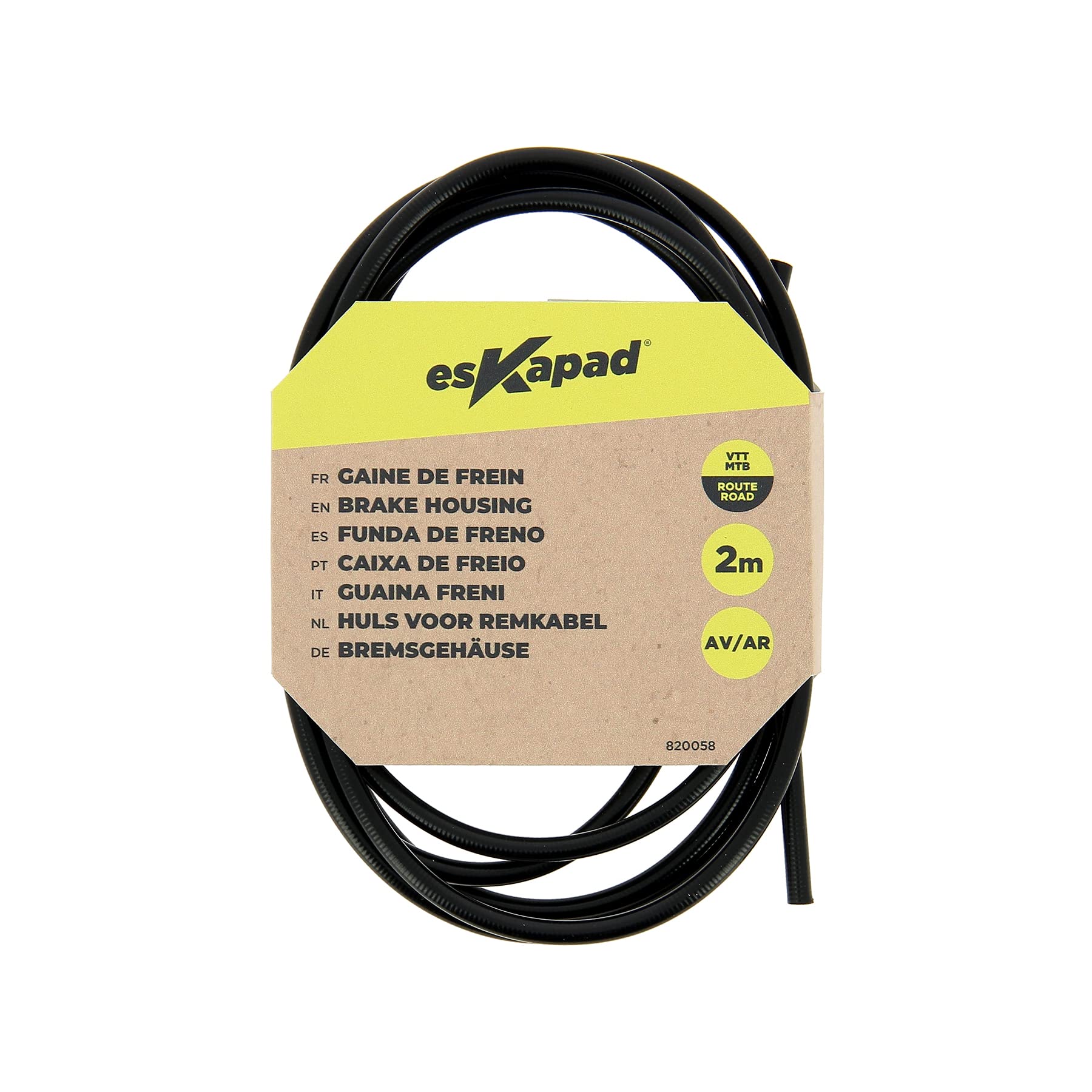 Guaina freno bicicletta nera 2 m, mountain bike, strada