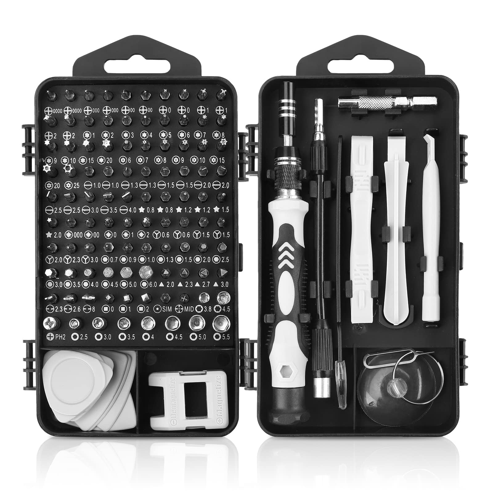 Precyzyjny śrubokręt ze stali chromowo-wanadowej 117 w 1, odpowiedni do MacBooków, komputerów, laptopów iPhone, PS4 PS5, Xbox, zestawów naprawczych do przełączników, okularów, zegarków