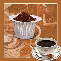 Vista 4 de 300 Count Disposable Coffee Filters Compatible with Keurig Brewers Single Serve 1.0 and 2.0, Use with Reusable K Cup Coffee Pods Negro