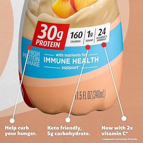 Vista 63 de Premier Protein - Batido de proteína sabor a masa de pastel, 30 gramos de proteína, 1 gramo de azúcar, 24 vitaminas y minerales, nutrientes