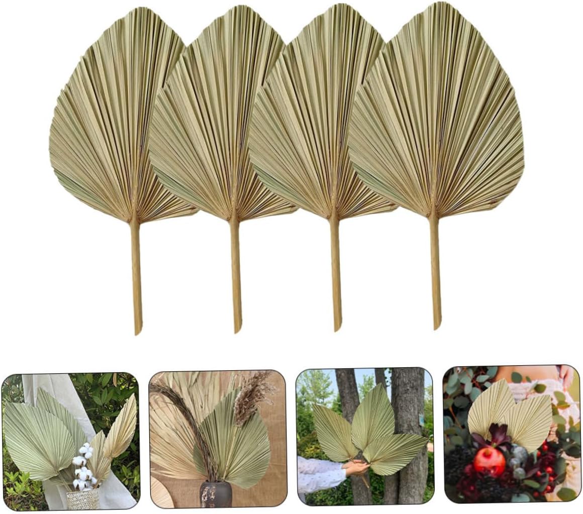 Boho Large Leaves Decor Dried Leaf Fan Art Wall Hanging Wedding Party Supplies Decorative
