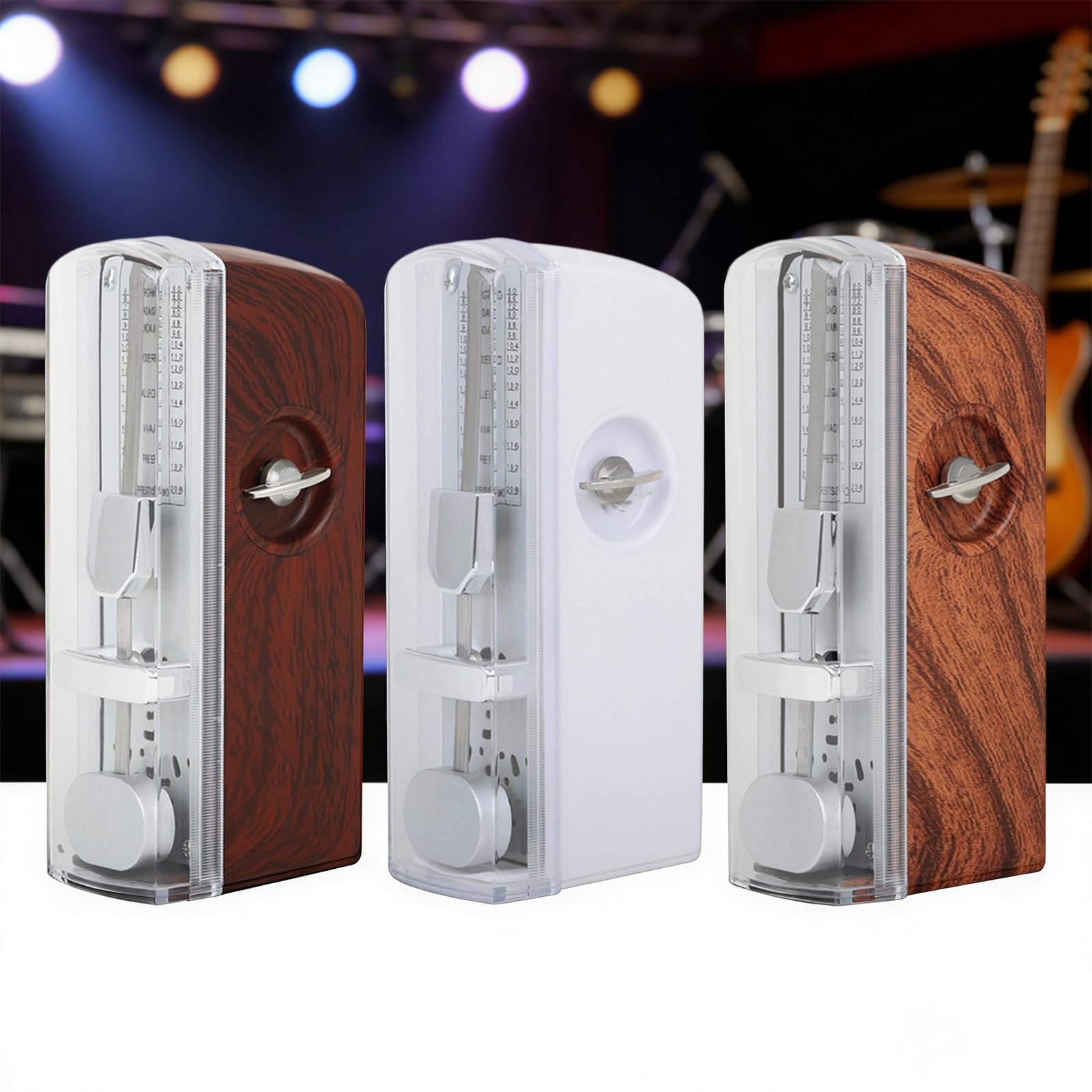 Standard Tower Sound Metronomo meccanico Pianoforte Chitarra Violino Strumenti musicali Precisione Movimento battente Metronomo Meccanico accurato per basso