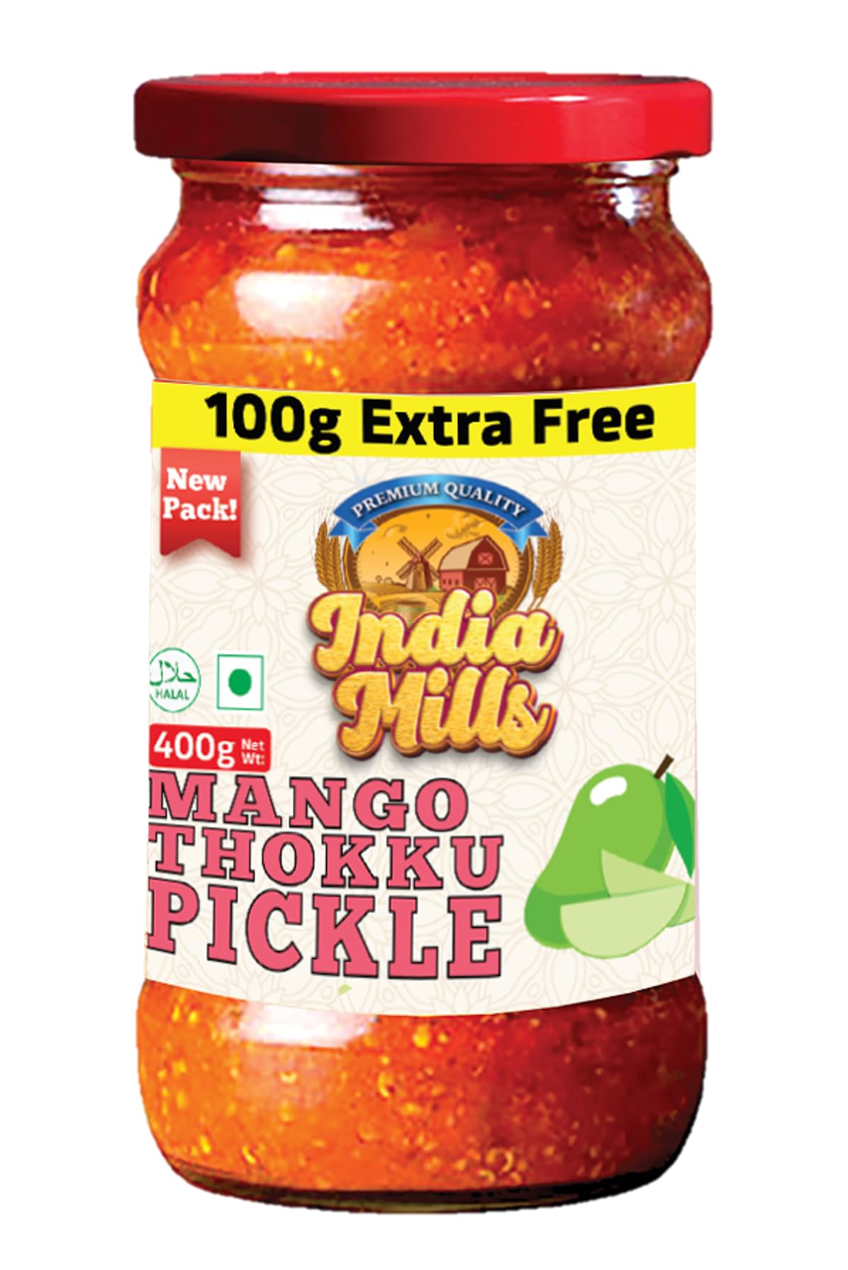 INDIA MILLS Thokku Mango Pickle (Shredded Mango), 400 gm