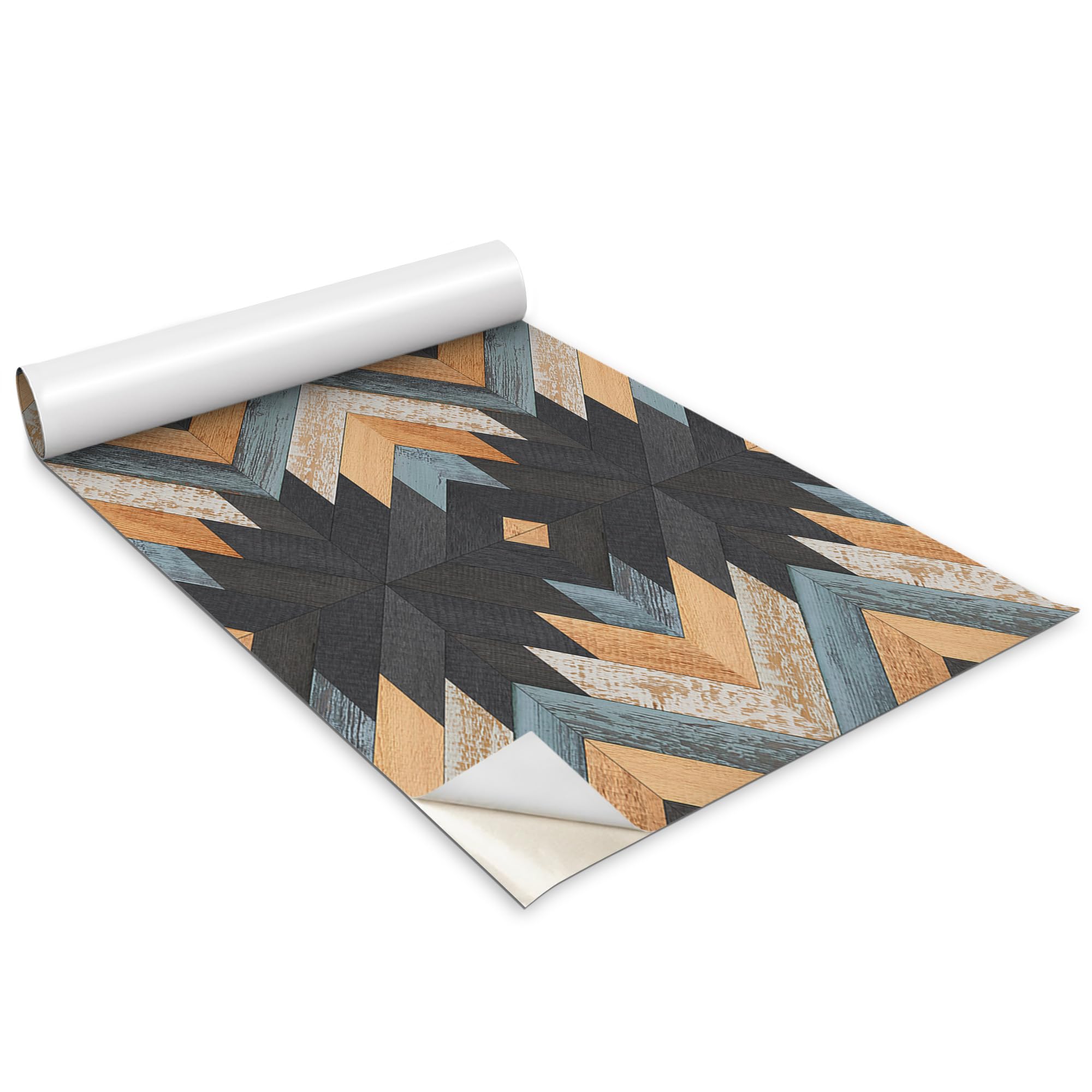Papel pintado autoadhesivo geométrico de 100x50 cm para muebles de dormitorio