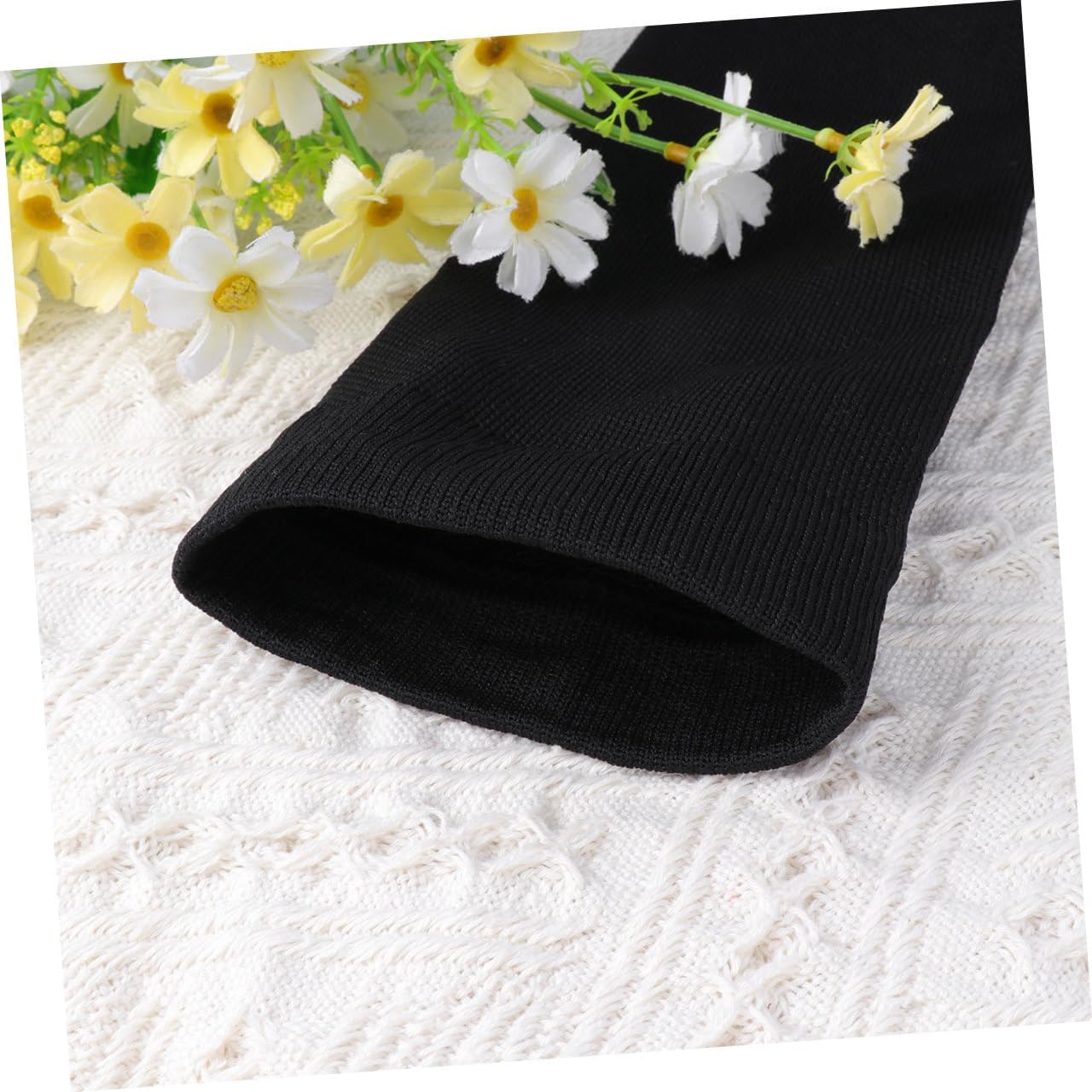 Mikinona Calf Compression Sleeve for Men and Women Shin Splint Support Elastic Leg Sleeve for Running Football Hiking Size XL Black