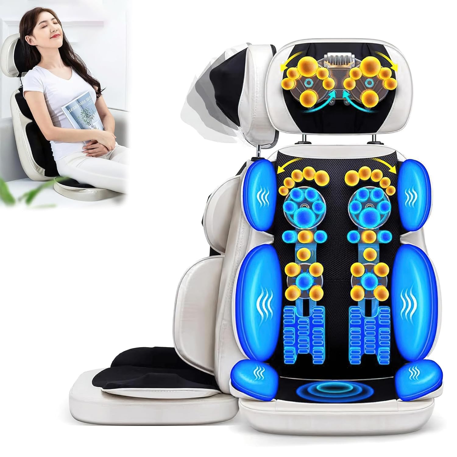 AVEDIA Electric Full Body Massage Chair Mat, Portable Vibrating Body Massager Chair for Neck, Hip And Back, Automatic Magic Vibrating Masaj Recliner Mat for Sofa And Bed (B0DFS2NN6D) Amazon Price History, Amazon Price Tracker