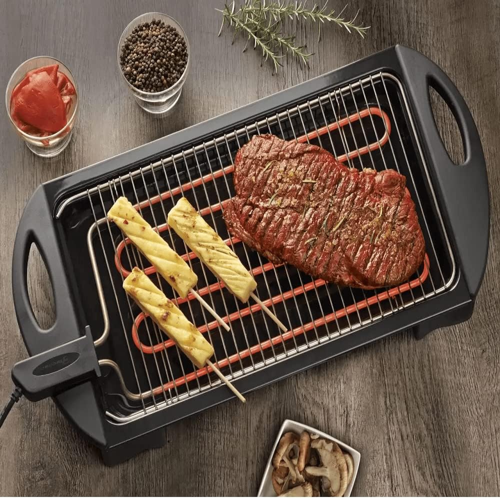 FISCHER CHURRASQUEIRA ELÉTRICA PORTÁTIL GRILL PRETA 127V 4513-9419