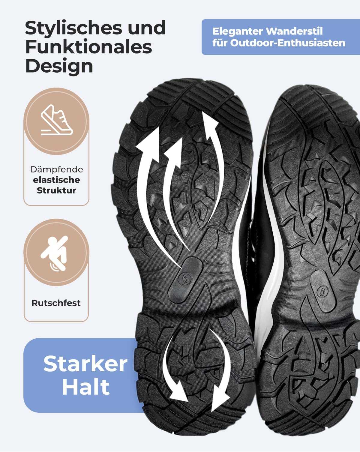 Scarpe da Trekking Impermeabili Unisex – Scarpe da Escursionismo Uomo Donna, Antiscivolo, Leggere e Resistenti, Scarpe da Montagna Gore-Tex Style per Hiking & Outdoor – Taglie 36-41 EU