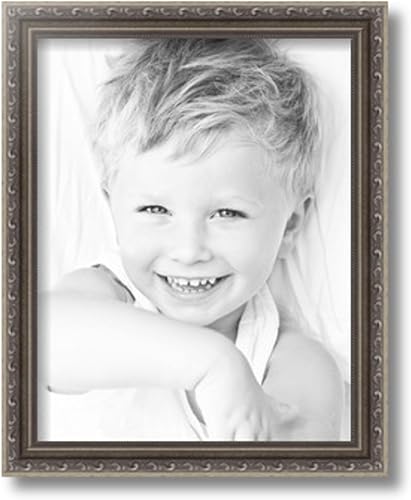 Miniatura 10 de ArtToFrames Marco de fotos de madera de color plata envejecida y con cuentas de 24 x 36 pulgadas