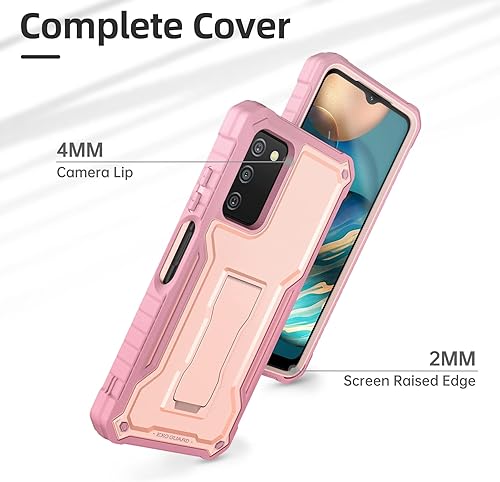 Miniatura 3 de ExoGuard Funda para Samsung Galaxy A03S 5G, funda de goma resistente a prueba de golpes con protector de pantalla para teléfono Samsung A03S 5G,