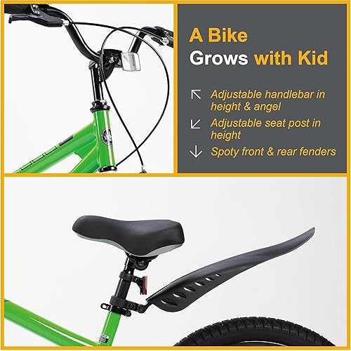 Miniatura 5 de RoyalBaby Kids Bike EZ Balance to Pedal Dual Handbrake Toddlers Boys Girls Bicycle 12-20 Inch for Age 3-10 Years