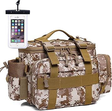 Amazon Nda Style 釣りバッグ タックルバッグ ランガンバッグ アウトドアバッグ 耐水 多機能 大容量 防水スマホケース モザイクブラウン Nda Style タックルバッグ Amazon Nda Style 釣りバッグ タックルバッグ ランガンバッグ アウトドアバッグ 耐水 多機能 大容量 防水スマホケース モザイクブラウン Nda Style タックルバッグ