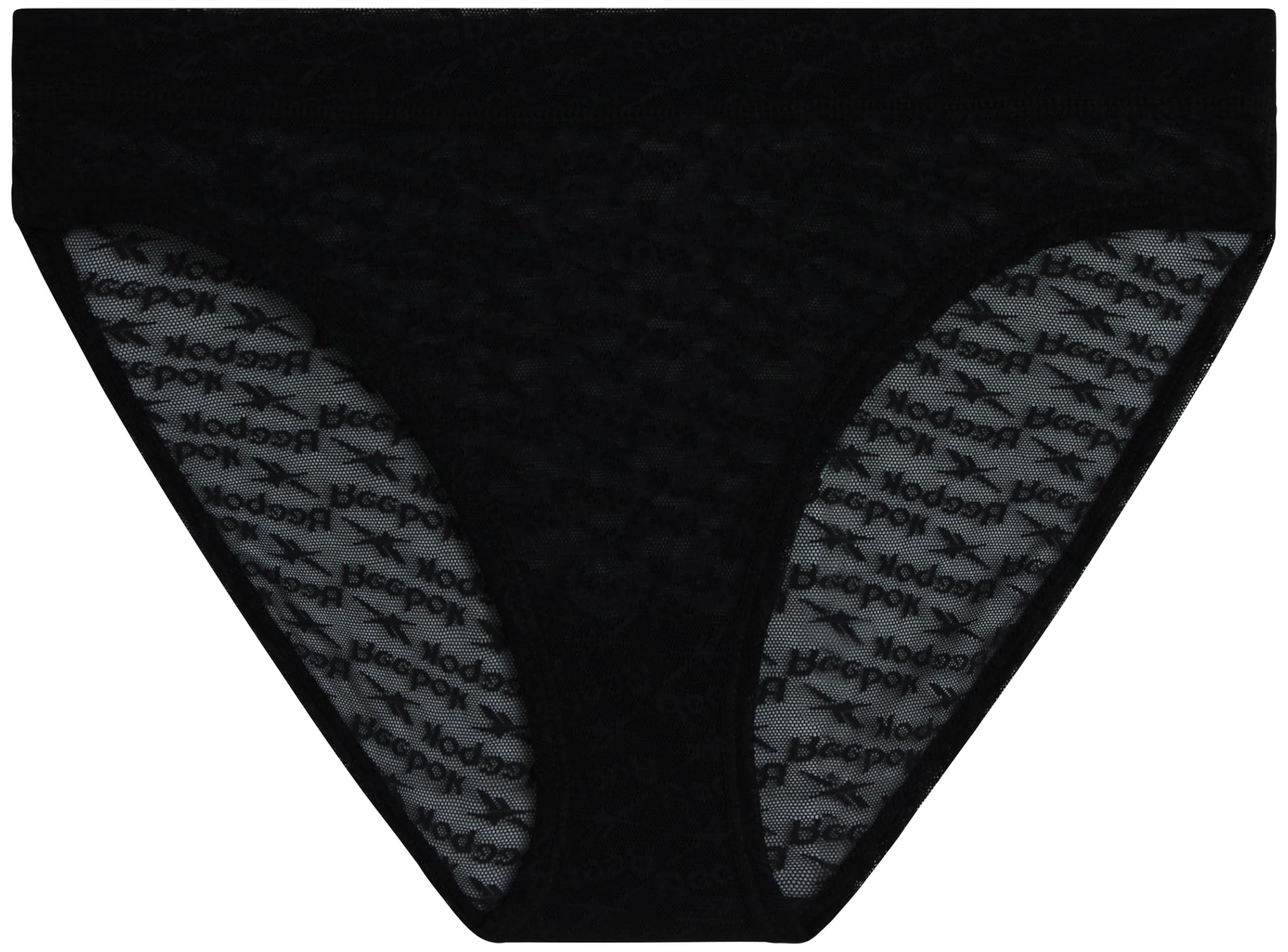 Reebok Ropa interior para mujer, paquete de 3 calzones de bikini de encaje de corte alto (S-XL)