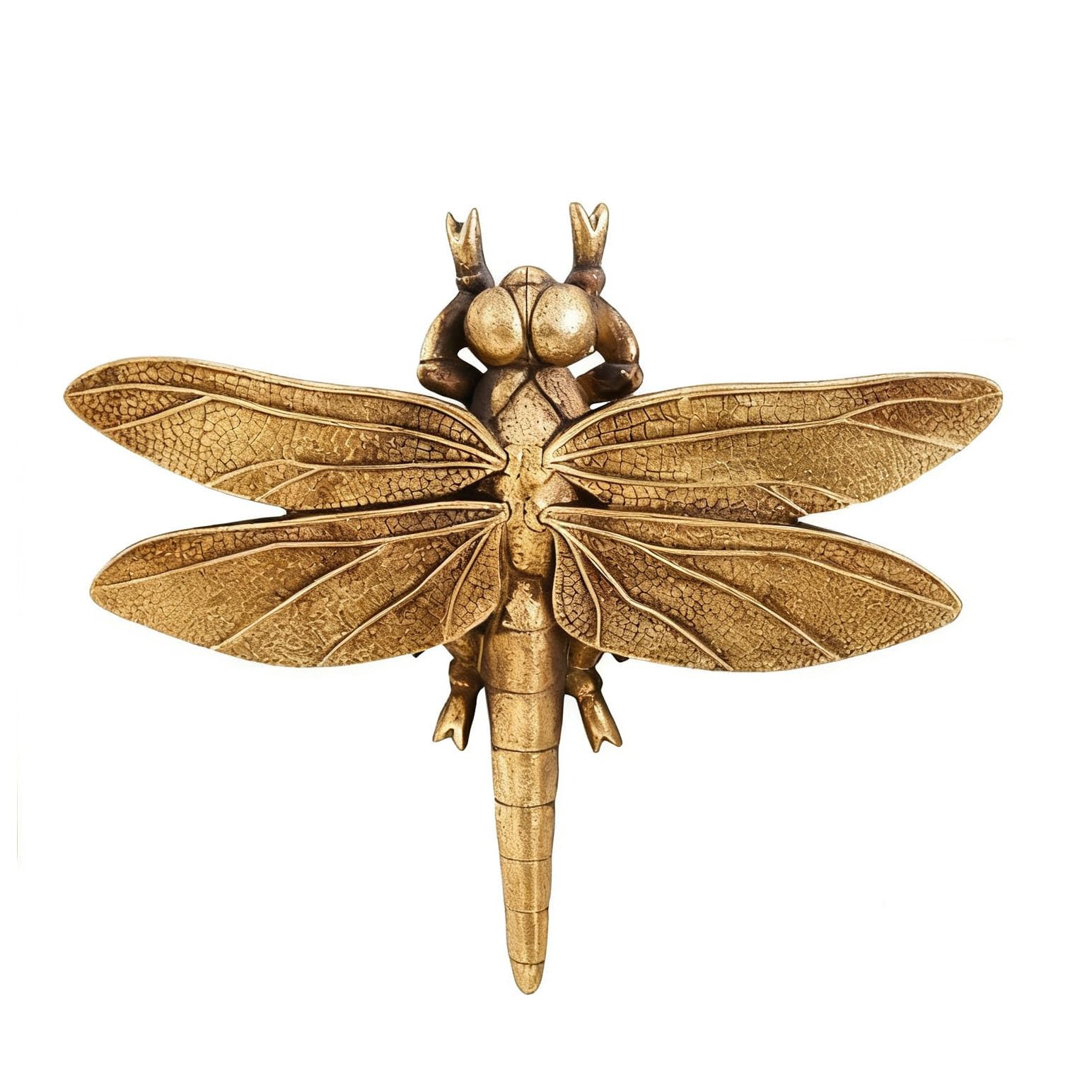 Zambuph Meticulously Handmade Dragonfly Wall Decor Stunning Brass Decor Elegant Gold Wall Nature Inspired Art Adds Making