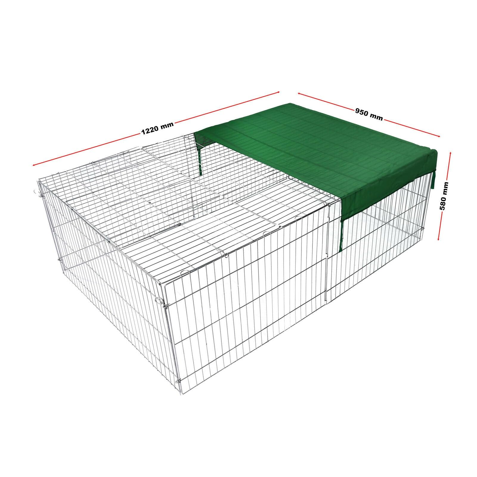Freilaufgehege für kleine Haustiere, 122 cm, Sonnenschutz 16_0002228
