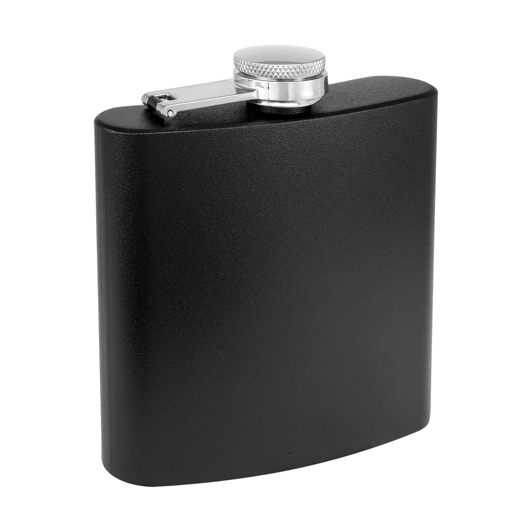 Incrizma Flask for Liquor - Leak Proof 18/8 Stainless Steel Pocket Hip Flask for Discrete Shot Drinking of Alcohol, Whiskey, Rum and Vodka | Gift for Men (Black- Powder Coated, 180 ml)-image-11